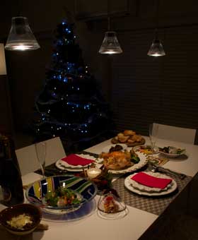 クリスマスの食卓